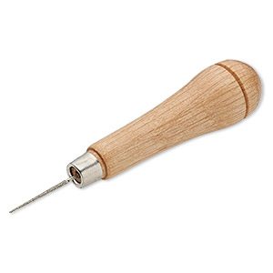 Bead reamer, wood and diamond-coated steel, 4 inches. Sold individually.