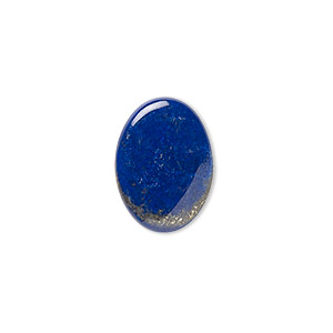 Cabochon, lapis lazuli (natural), 18x13mm calibrated oval, B grade, Mohs hardness 5 to 6. Sold per pkg of 2.