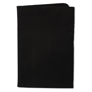 Scrap, leather (dyed), black, 9-1/4 x 3-1/2 inch square. Sold individually.