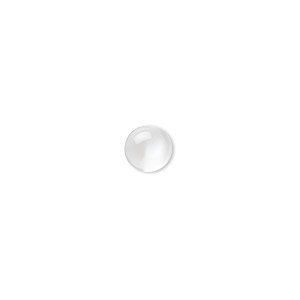 Cabochon, moonstone (natural), 6mm hand-cut calibrated round, B grade, Mohs hardness 6 to 6-1/2. Sold per pkg of 6.