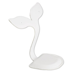 Display, earring, leatherette, 3 x 3 x 2-inch whale tail. Sold per pkg of 4.