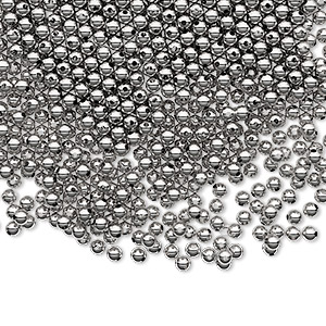 Bead, sterling silver, 2mm seamless-look round. Sold per pkg of 100.