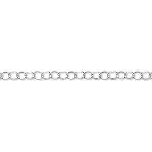 Unfinished Chain Sterling Silver Silver Colored