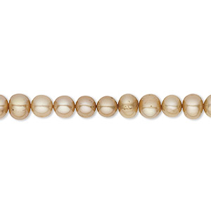 Pearl, cultured freshwater (dyed), sand satin, 4-5mm semi-round, C grade, Mohs hardness 2-1/2 to 4. Sold per 15-1/2&quot; to 16&quot; strand.