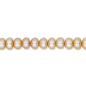 Pearl, cultured freshwater (dyed), sand satin, 6-7mm button, C grade, Mohs hardness 2-1/2 to 4. Sold per 16-inch strand.