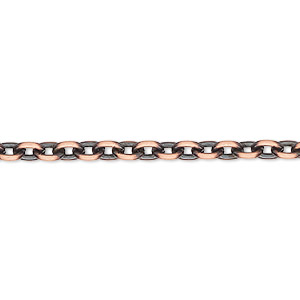 8 Ft (2.5 meters) of Antique Copper Cable Chain 7x5.5mm