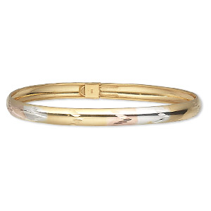 Bangles Sterling Silver Gold Colored