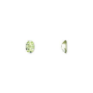 Gem, peridot (natural), 6x4mm faceted oval, A grade, Mohs hardness 6-1/2 to 7. Sold per pkg of 4.