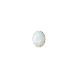Cabochon, opal (natural), 8x6mm calibrated oval, B grade, Mohs hardness 5 to 6-1/2. Sold individually.