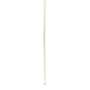 Head pin, gold-plated brass, 2 inches, 24 gauge. Sold per pkg of 100.