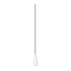Paddle pin, silver-plated brass, 1-1/2 inch teardrop style, 22 gauge. Sold per pkg of 100.