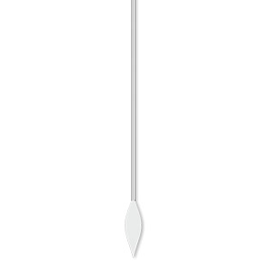 Paddle pin, silver-plated brass, 2-inch spear style, 22 gauge. Sold per pkg of 100.