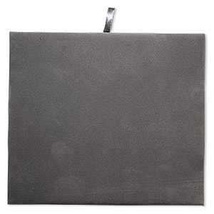 Tray insert, velveteen, grey, 7-3/4 x 6-3/4 inch pad. Sold individually.