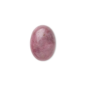 Cabochon, rhodonite (natural), 18x13mm calibrated oval, C grade, Mohs hardness 5-1/2 to 6-1/2. Sold per pkg of 2.