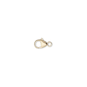 Clasp, lobster claw, 14Kt gold-filled, 7x5mm. Sold individually.