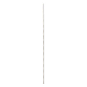 Stick pin, silver-plated brass, 5 inches, 18 gauge. Sold per pkg of 10 ...