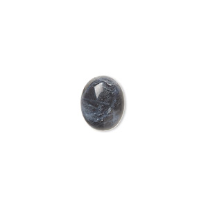 Cabochon, sodalite (natural), 10x8mm calibrated oval, B grade, Mohs hardness 5 to 6. Sold per pkg of 6.
