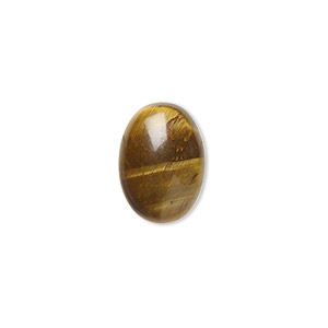 Cabochon, tigereye (natural), 14x10mm calibrated oval, B grade, Mohs hardness 7. Sold per pkg of 6.