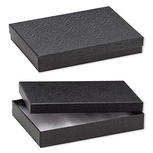 Cotton-filled Boxes Paper Blacks