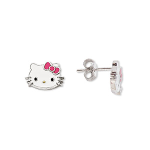 Earstud Earrings Multi-colored Hello Kitty