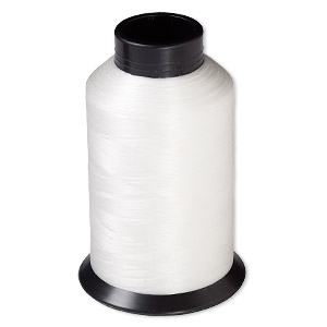 Nymo Nylon Beading Thread, Spool, Size B White, 350 Yards (1,050 feet) -  AngularByDesign LLC