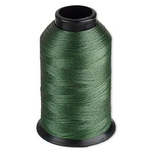 C-Lon Size D Beading Thread - 1 Bobbin - Dark Green