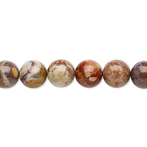 Bead, birdseye rhyolite (natural), 8mm round, B grade, Mohs hardness 6-1/2 to 7. Sold per 15-1/2&quot; to 16&quot; strand.
