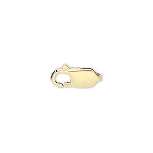 Clasp, lobster claw, 14Kt gold-filled, 12x8mm with 4.5mm jump ring. Sold  individually. - Fire Mountain Gems and Beads