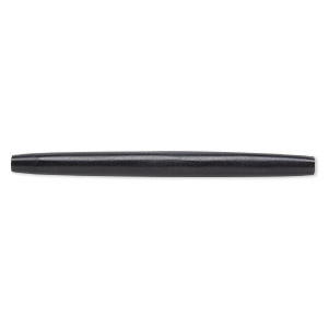 Bead, horn (dyed), black, 89x6mm-89x8mm hand-cut hairpipe, Mohs hardness 2-1/2. Sold per pkg of 12.