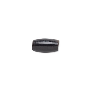 Bead, horn (dyed), black, 13x6mm-13x8mm hairpipe, Mohs hardness 2-1/2. Sold per pkg of 64.