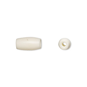 Bead, bone (bleached), white, 13x5mm-13x8mm hand-cut hairpipe, Mohs hardness 2-1/2. Sold per pkg of 64.