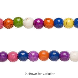 Beads Magnesite Mixed Colors