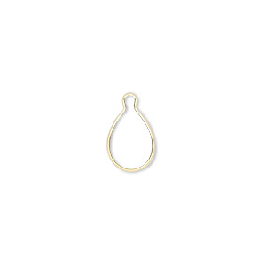 Drop, Wrap-Tite&reg;, 14Kt gold, 10x7mm pear setting. Sold individually.