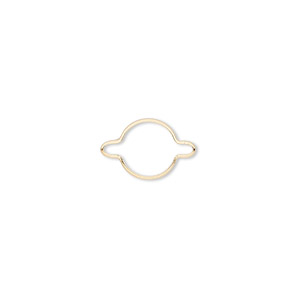 Link, Wrap-Tite&reg;, 14Kt gold, 8mm round setting Sold individually.
