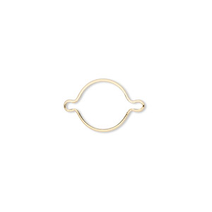 Link, Wrap-Tite&reg;, 14Kt gold, 10mm round setting Sold individually.