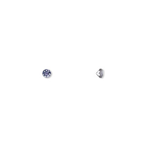Gem, iolite (natural), 2.5mm faceted round, A grade, Mohs hardness 7 to 7-1/2. Sold per pkg of 6.