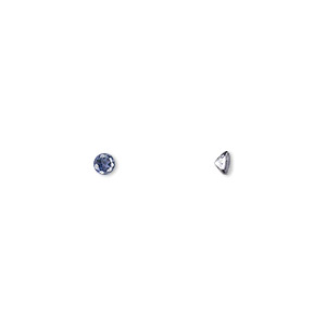 Gem, iolite (natural), 3mm faceted round, A grade, Mohs hardness 7 to 7-1/2. Sold per pkg of 4.