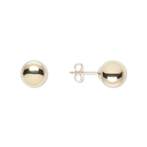 Earstud Earrings Gold Colored Create Compliments