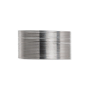 47-920-21 Beadalon Surgical Stainless Steel Wire, 21g, Half Round, 39.3' -  Rings & Things