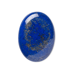 Cabochon, lapis lazuli (natural), 30x22mm calibrated oval, B grade, Mohs hardness 5 to 6. Sold individually.