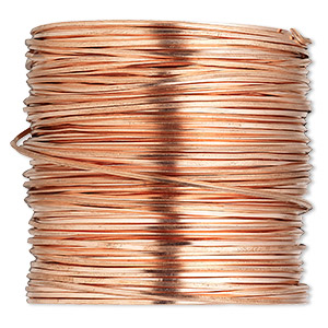 Wire, copper, half-hard, square, 16 gauge. Sold per 10-yard coil.