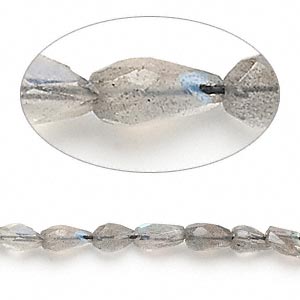 Bead, labradorite (natural), 6x4mm-11x5mm hand-cut faceted teardrop, B- grade, Mohs hardness 6 to 6-1/2. Sold per 14-inch strand.