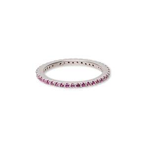 Finger Rings Rhodium-plated Pinks