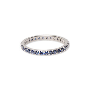 Finger Rings Rhodium-plated Blues