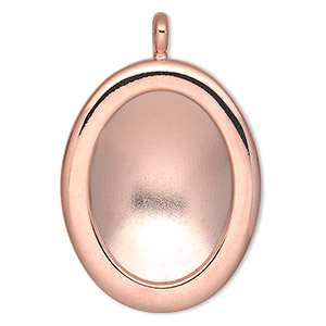 Pendant Settings Copper Plated/Finished Copper Colored