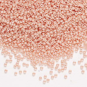 10-30 gram Seed Beads Opaque Luster Light Pink RR 150-0427 Miyuki Round Rocailles Beads