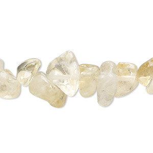 Bead, citrine (heated), extra-large chip, Mohs hardness 7. Sold per 15-1/2&quot; to 16&quot; strand.