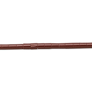 Bead, &quot;pipestone&quot; (imitation) (plastic), 2-3mm heishi. Sold per 22-inch strand.