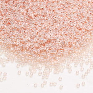 10-30 gram Seed Beads Opaque Luster Light Pink RR 150-0427 Miyuki Round Rocailles Beads