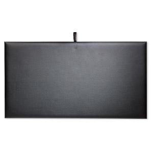 Display pad, leatherette, black, 14 x 7-1/2 x 1/4 inches. Sold individually.